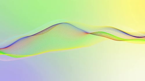 Dynamic Abstract Wave Line Animation