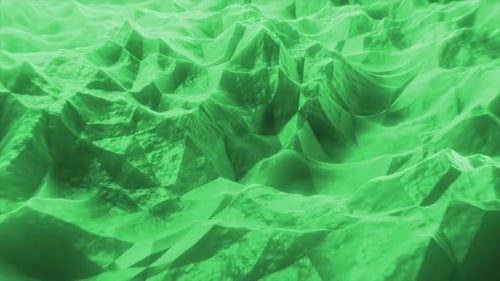 Dynamic Abstract Green Flowing Background Animation