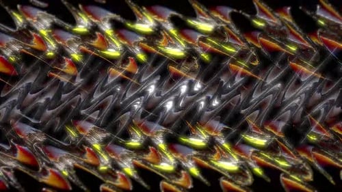 Abstrakte schöne Glasanimation 03. 4 K