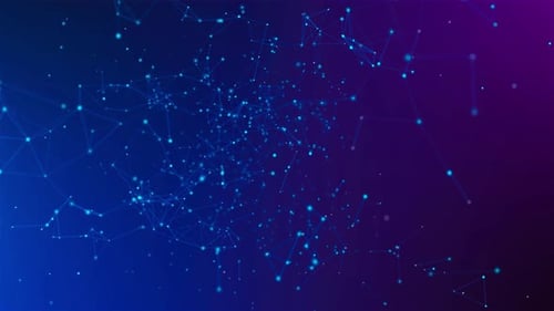 3D-abstrakte dynamische Bewegungslinien, Punkte, Hintergrundpartikel, Digitaler Streaming-Hintergrund