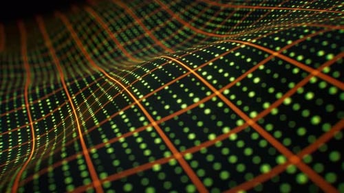 Technologie-Wellengitter-Hintergrund
