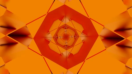 Orangefarbener geometrischer Hintergrund