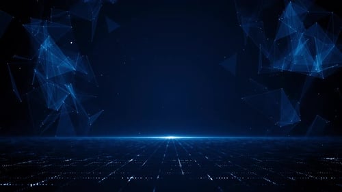 Digital Network and Cyberspace Futuristic Technology Business corporate Background Loop