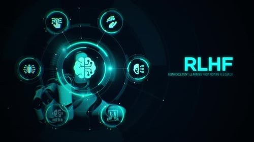 RLHF Reinforcement learning from human feedback robotic touchscreen