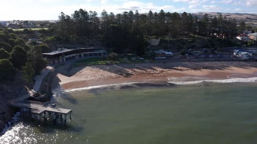 Port Elliot and Horseshoe Bay beach and jetty aerial, South Australia