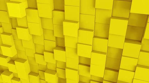 Minimalistischer Würfelmuster-Hintergrund Gelb