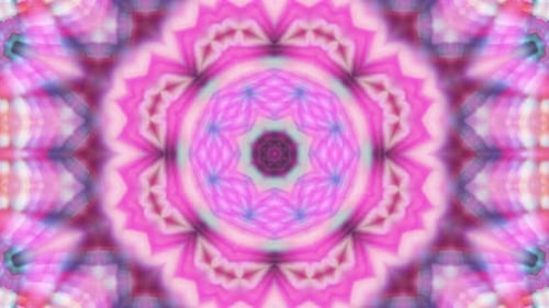 Abstract Fluid Kaleidoscope Expanding Background Animation