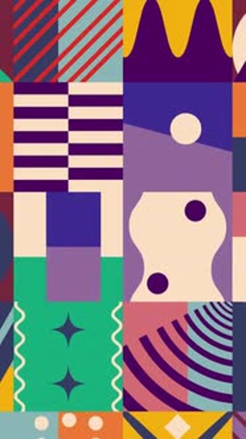 Nahtloser geometrischer animierter Hintergrund