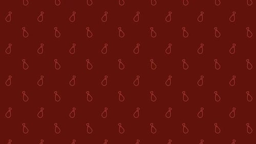 Minimalist Chicken Drumstick Pattern Loop Animation