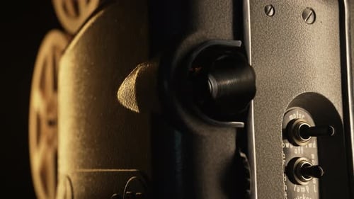 Warm Glow Projector Beam Light Nostalgic Charm Classic Cinema Retro Filmmaking