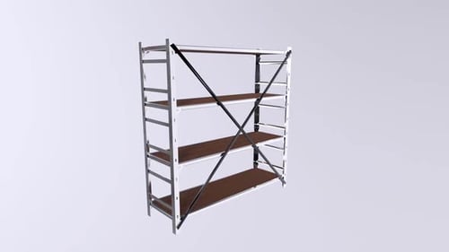 Shelf 3d object rotating loop