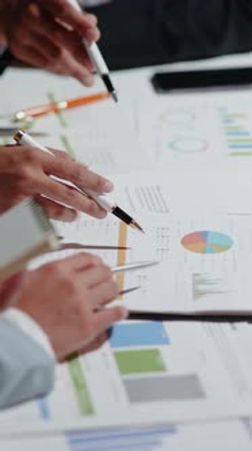 Group of teamwork businessman working and brainstorming in office