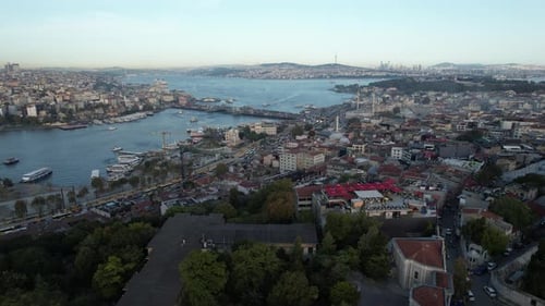 Blick auf den Bosporus aus der Luft