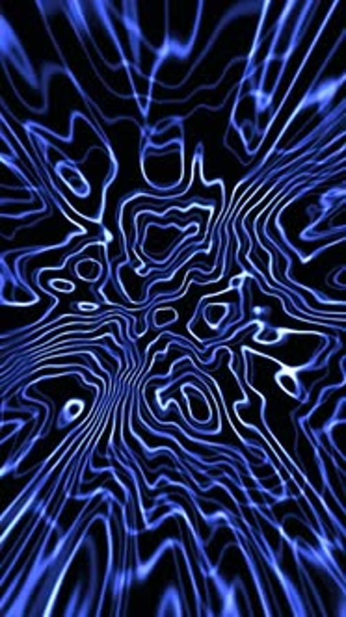 Futuristic Abstract Blue Line Wave Motion Graphic Background