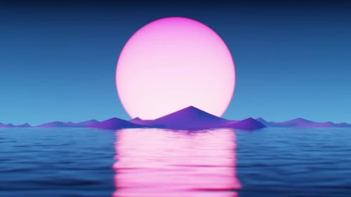 80's Retrowave Background