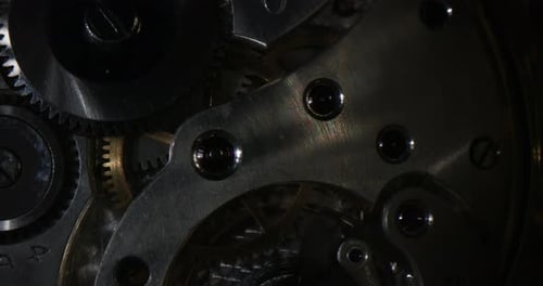 A look inside an old clock