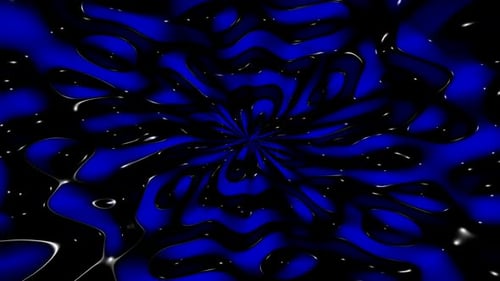 Background with Blue and Black Waves of Plasma, Exclusive, Reflection, 3D Render, Unique Design
