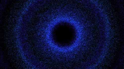 Blue Particle Sphere 4K