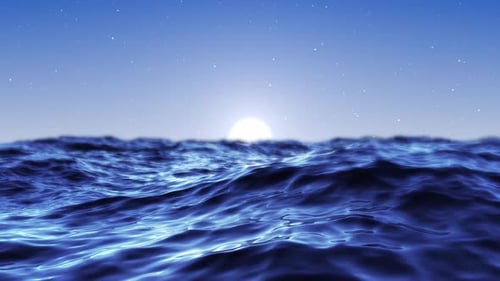 Wunderschönes verträumtes Meer fliegt über dem Ozean Waves Loop 4k
