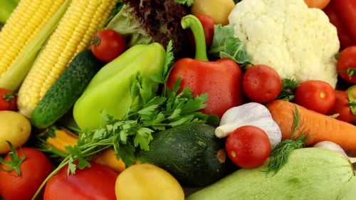 Fresh Vegetables Still Life Close Up