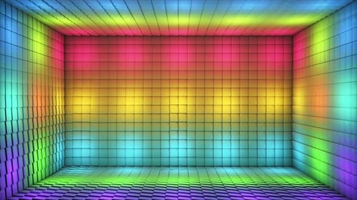 Diffusez des cubes illuminés à pulsations de haute technologie Room Stage 25