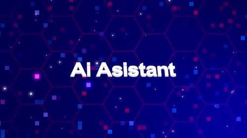 Futuristic Digital Hexagon Grid Background with Glowing Particles