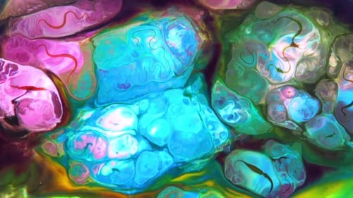 Abstract Colors Blend and Swirl