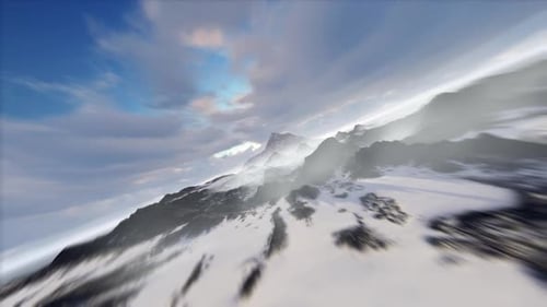 Moving Backwards Mountain Landscape
