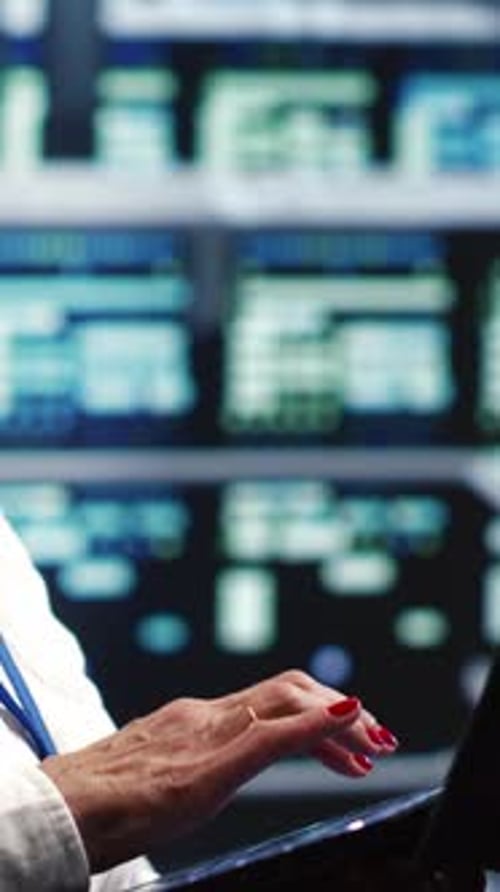 Vertical Employee Doing Regular Server Upgrades
