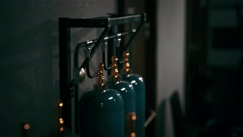Old Oxygen Tank in the Factory