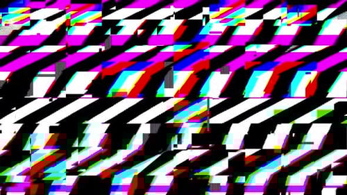 animation de fond statique numérique 4k glitch