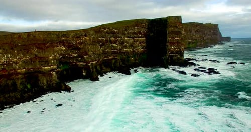 drone Footage of the coast of Iceland