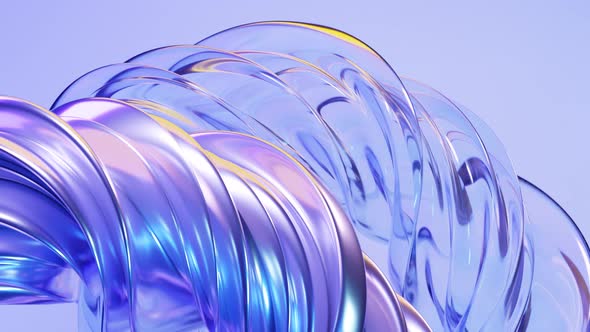 Abstract wave loop animation. 3D rendered background, flowing, fluid ...