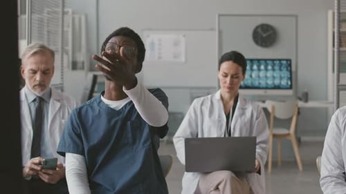 Doctors Attending Medical Training in Office