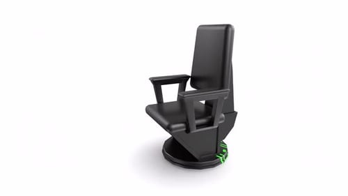Technologic Chair 3d object rotating loop