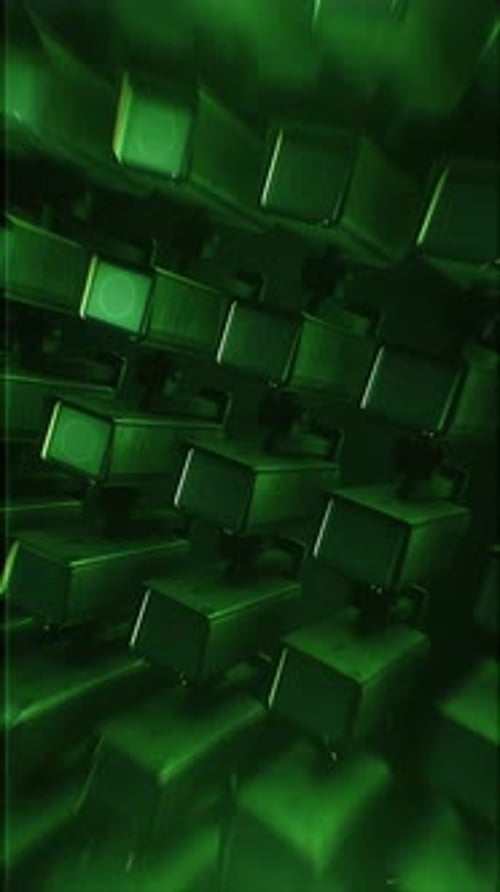 Futuristic Security Camera Network Loop