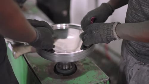 Belt sander to produce cookware