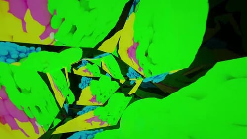 Renderización digital de fondo abstracto de túnel con purpurina