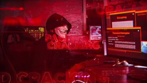 Password Cracking On Hacker Concept Technology Futuristic Data Background