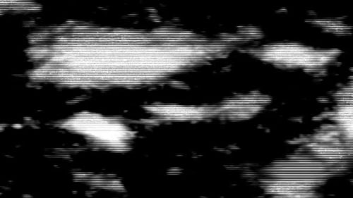 No signal old vintage TV. Static color noise. Glitch Error Video Damage