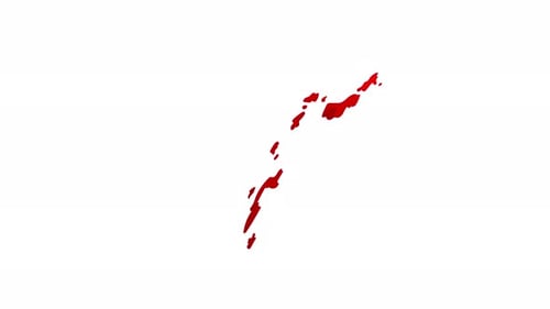 Fluid Red Ink Splatter Animated Transition Elements