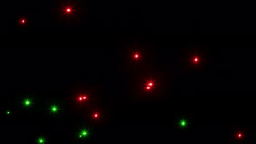 Red And Green Glitter Flash