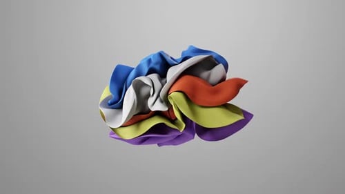 Cloth crumpling animation