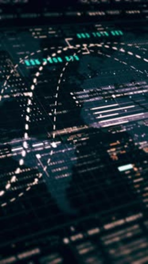 Data 09Futuristic Data Matrix Simulation Background 07