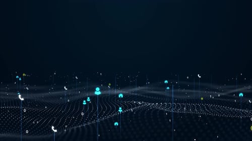 Digitaler futuristischer abstrakter Hintergrund der dezentralen Finanzen und des Blockchain-Konzepts Glasfaser