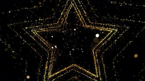 Gold Particles Background Loop