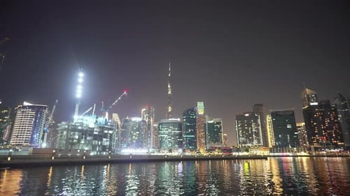 Dubai city at night