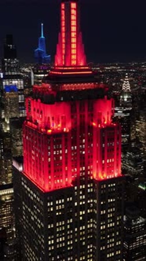 Empire State Building At Manhattan In New York United States.