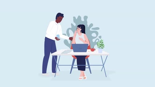 Personajes animados de empleados