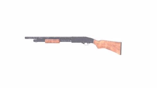 Shotgun 3d weapon rotating loop